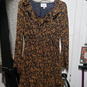 Baltic Born Mini Dress, Small, NWOT, Navy blue floral